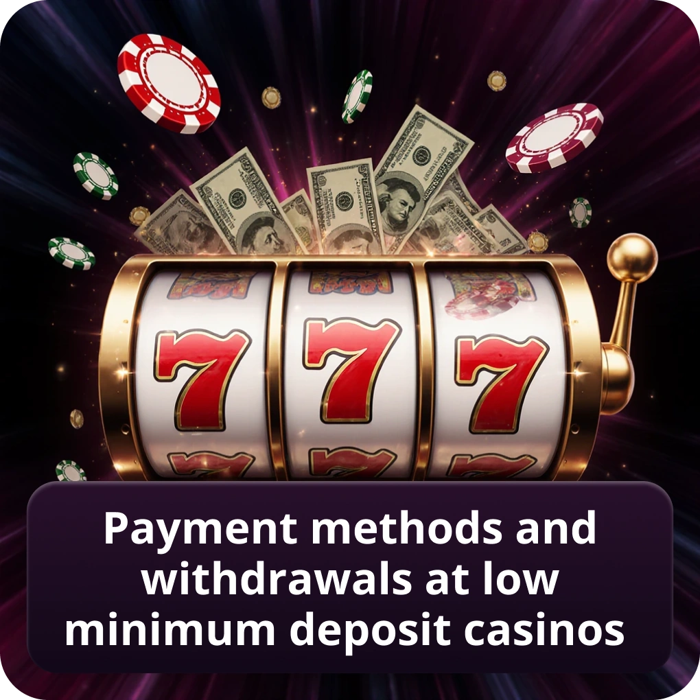 Payment Methods and Withdrawals at Low Minimum Deposit Casinos