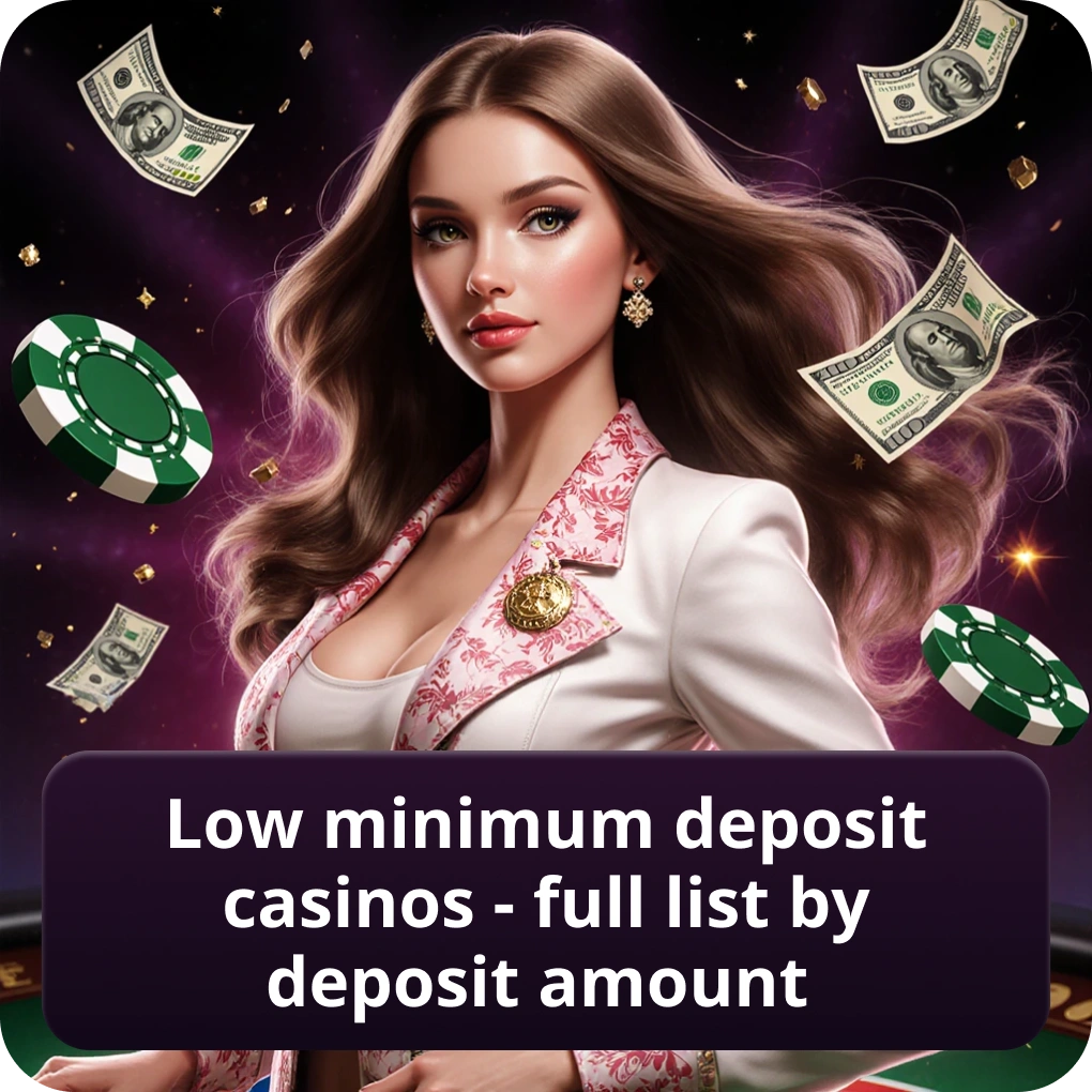 Low Minimum Deposit Casinos - Full List by Deposit Amount